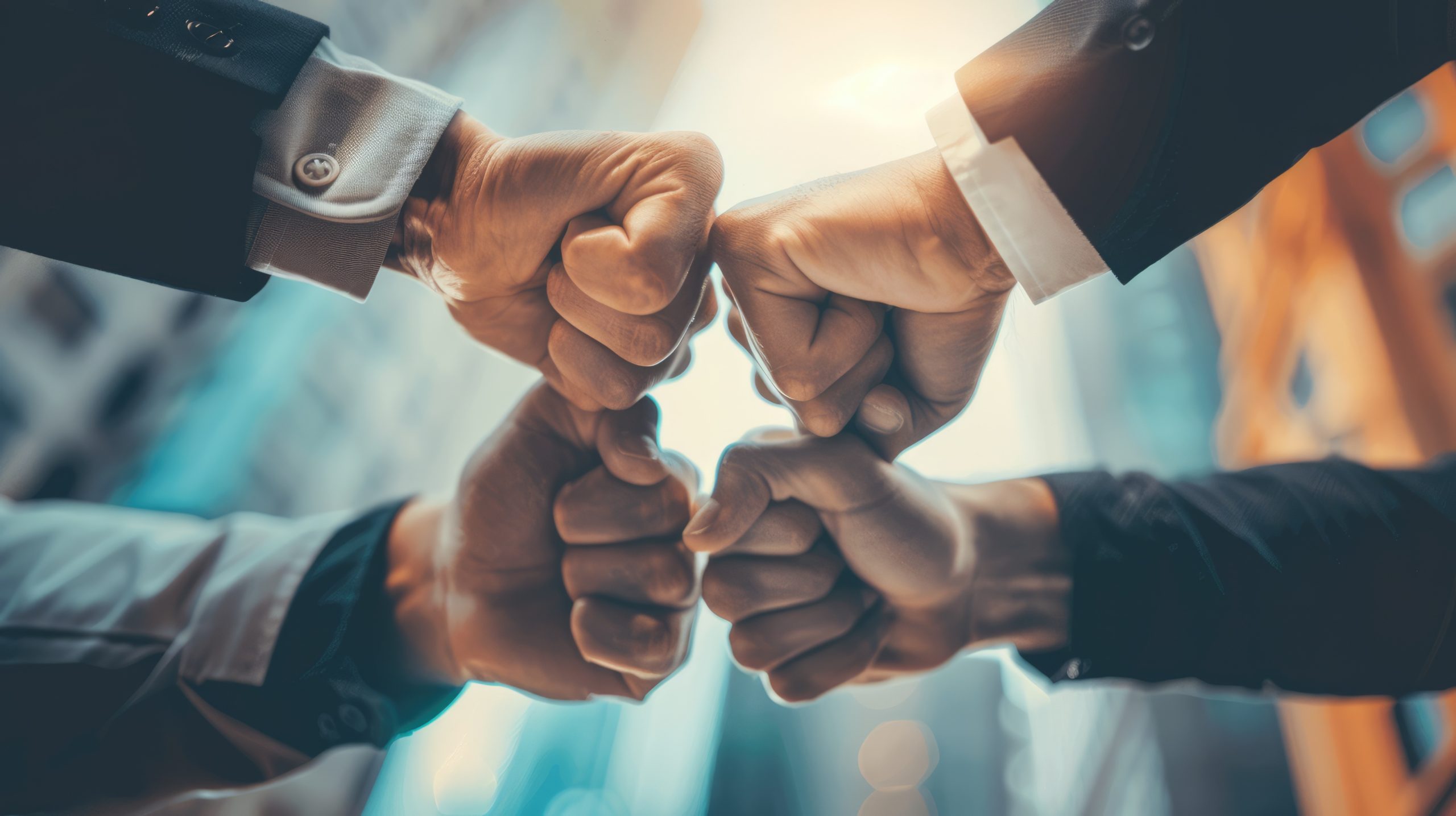 People raising arms celebrate for successful business by teamwork. AIG53. People raising arms celebrate for successful business or job by teamwork. Friendly atmosphere for strategy management. Working of company team under cooperation together work for organization. AIG53.